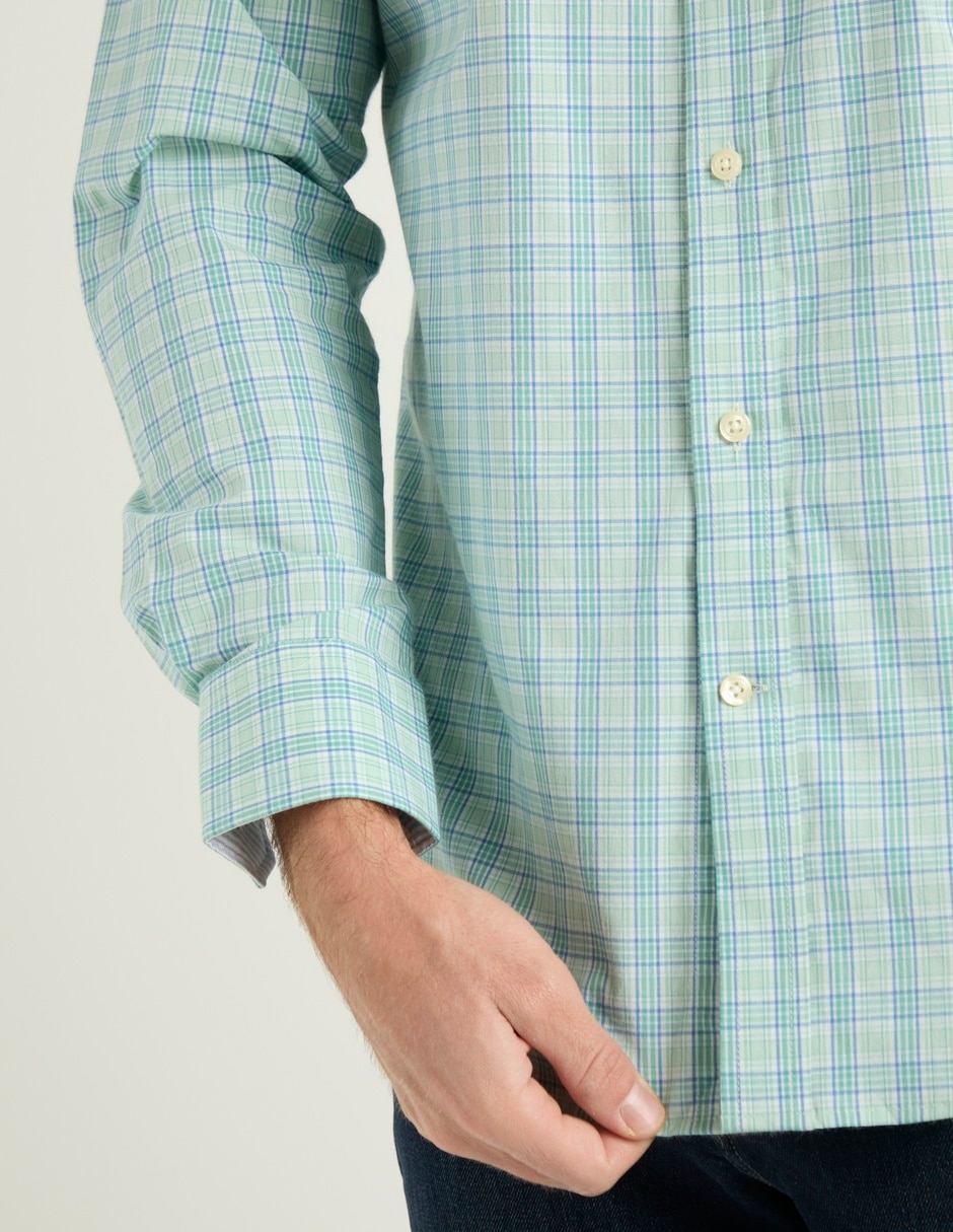 Camisa casual de algodón manga larga para hombre 10