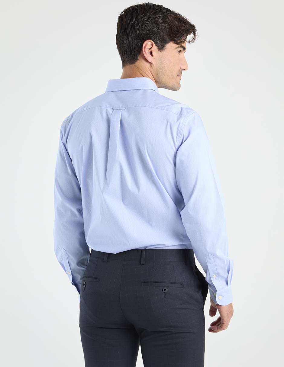 Camisa casual Izod de algodón manga larga para hombre