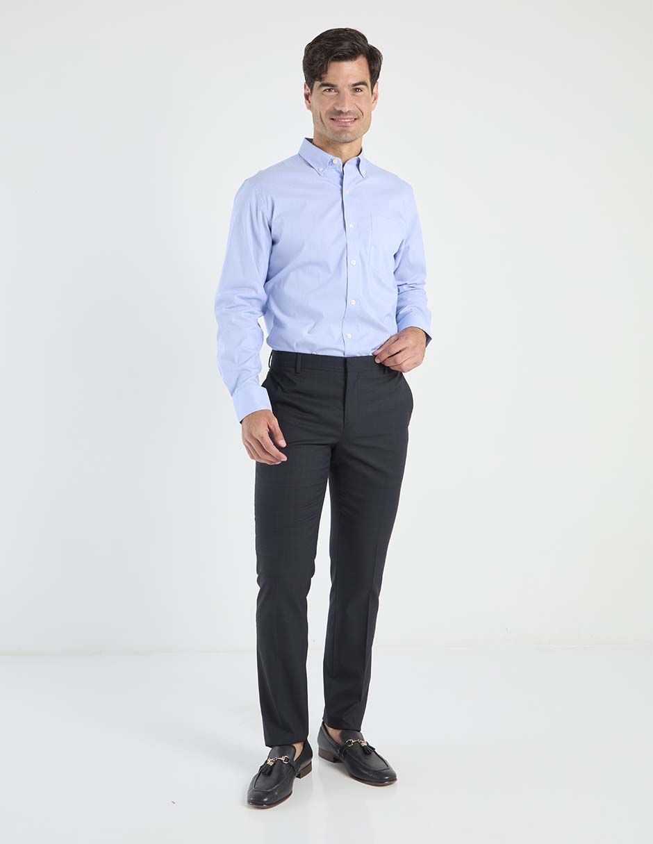 Camisa casual Izod de algodón manga larga para hombre