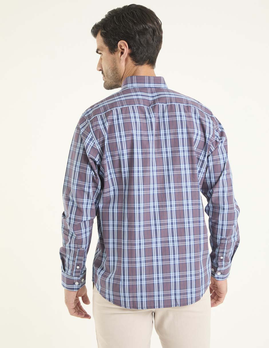 Camisa casual Dioro de algodón manga larga para hombre