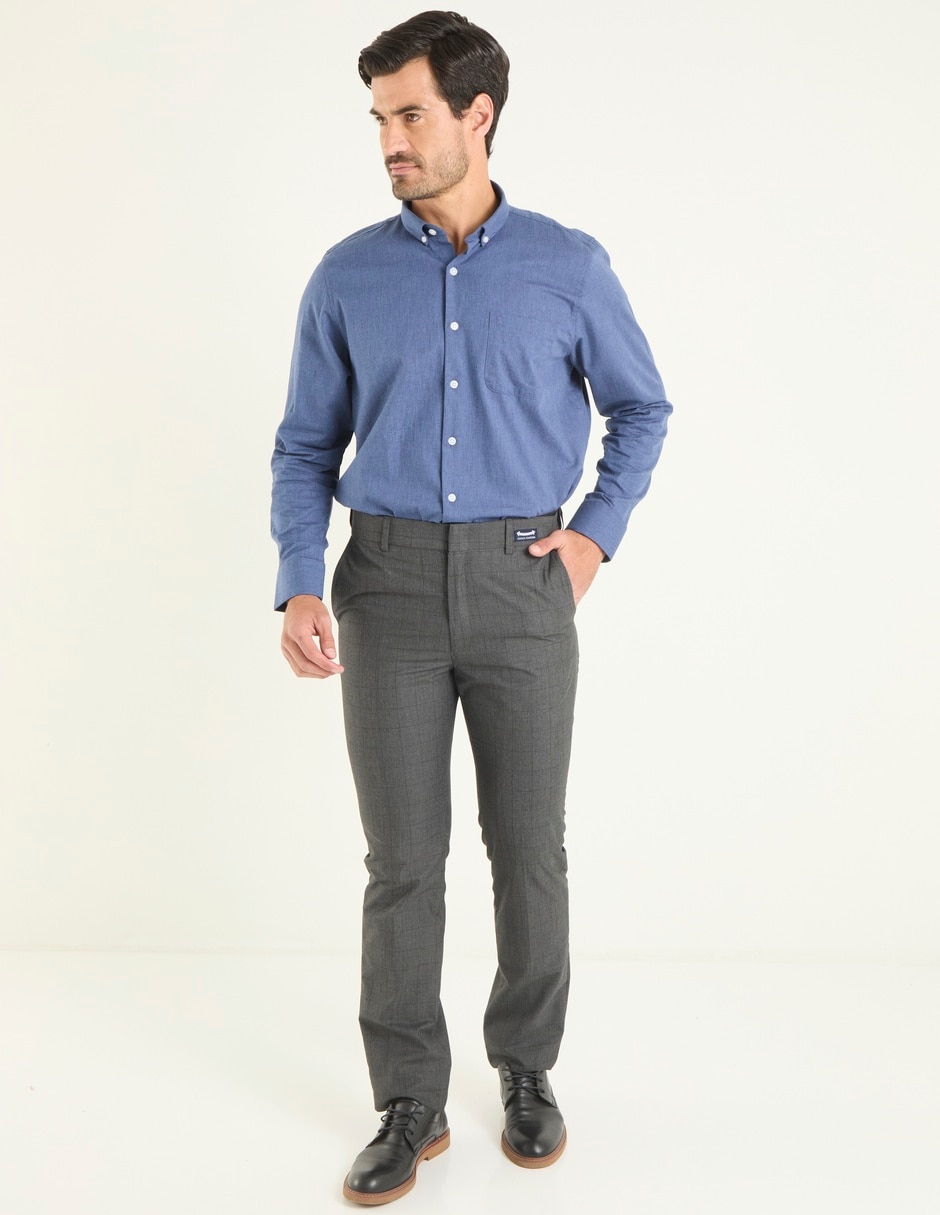 Camisa casual Dioro de algodón manga larga para hombre