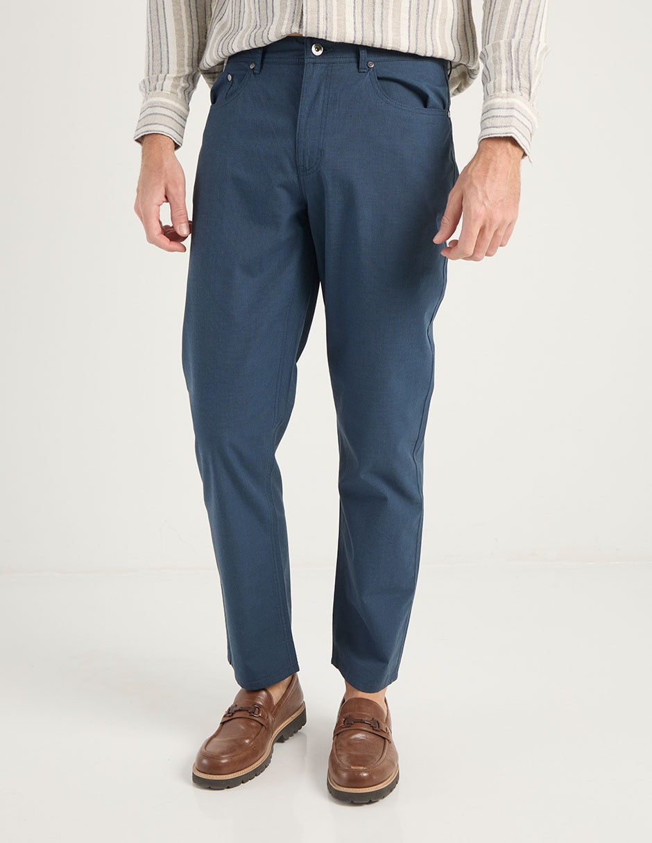Pantalón straight de algodón para hombre 5