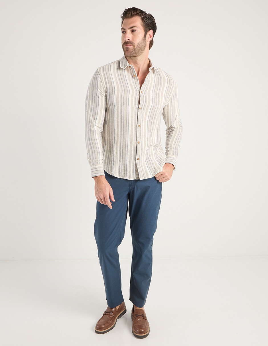 Pantalón straight de algodón para hombre 4