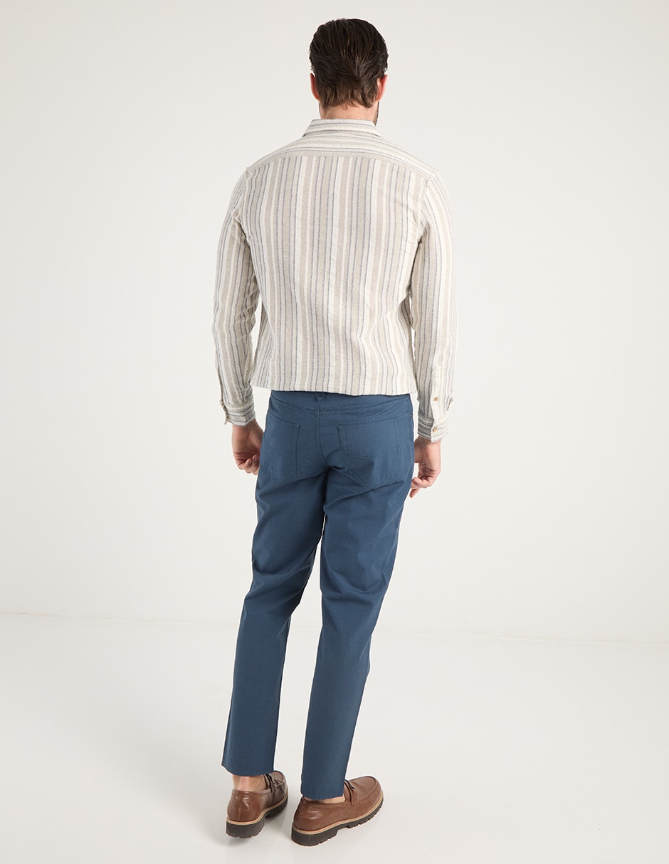 Pantalón straight de algodón para hombre 6