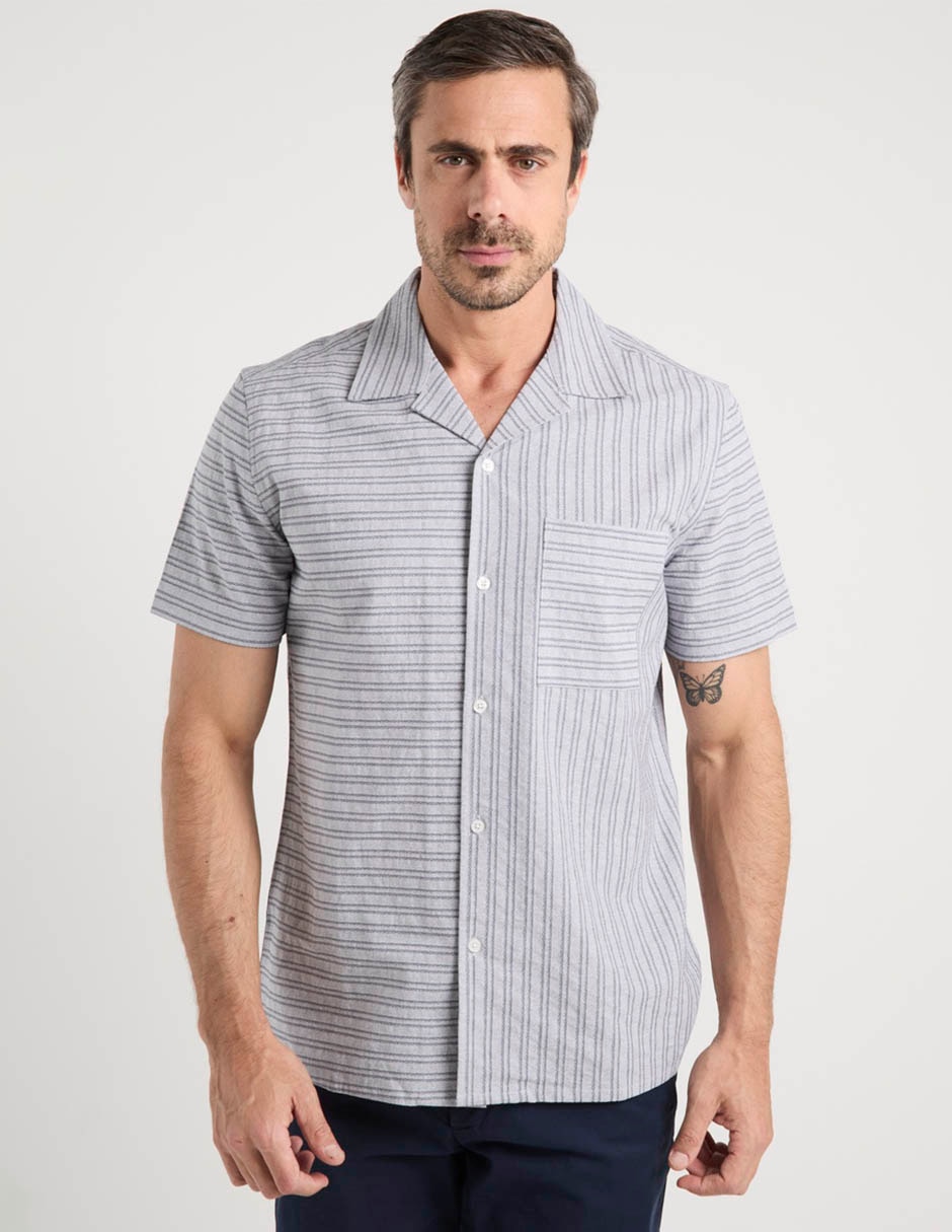 Camisa casual Regent Street de algodón manga corta para hombre Camisa casual Regent Street de algodón manga corta para hombre