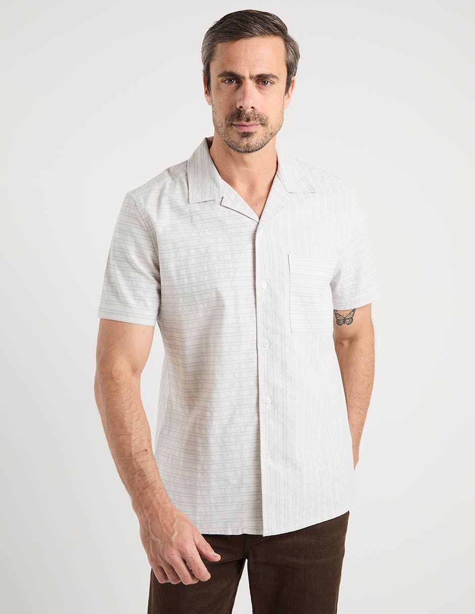 Camisa casual Regent Street de algodón manga corta para hombre Camisa casual Regent Street de algodón manga corta para hombre