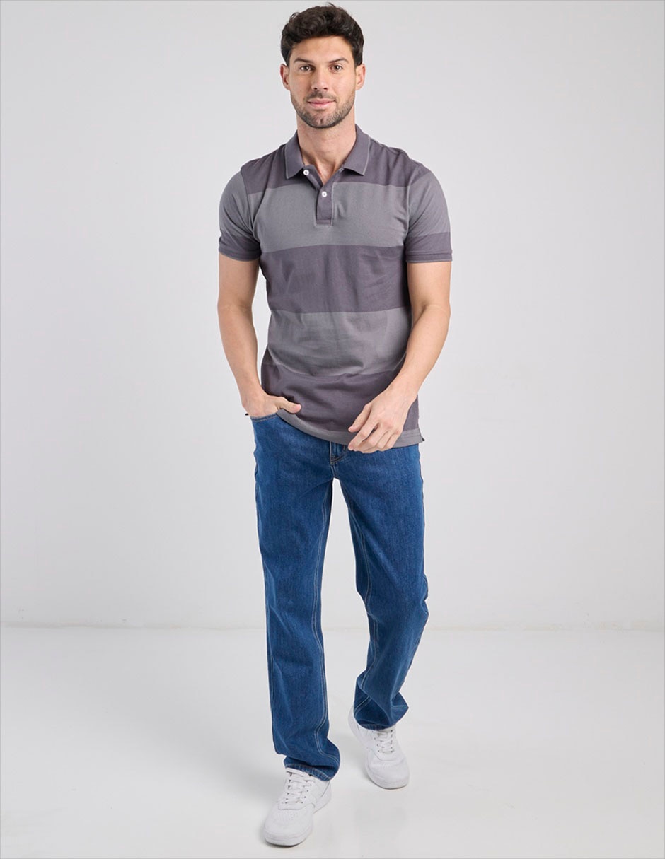 Jeans straight lavado medio para hombre 3