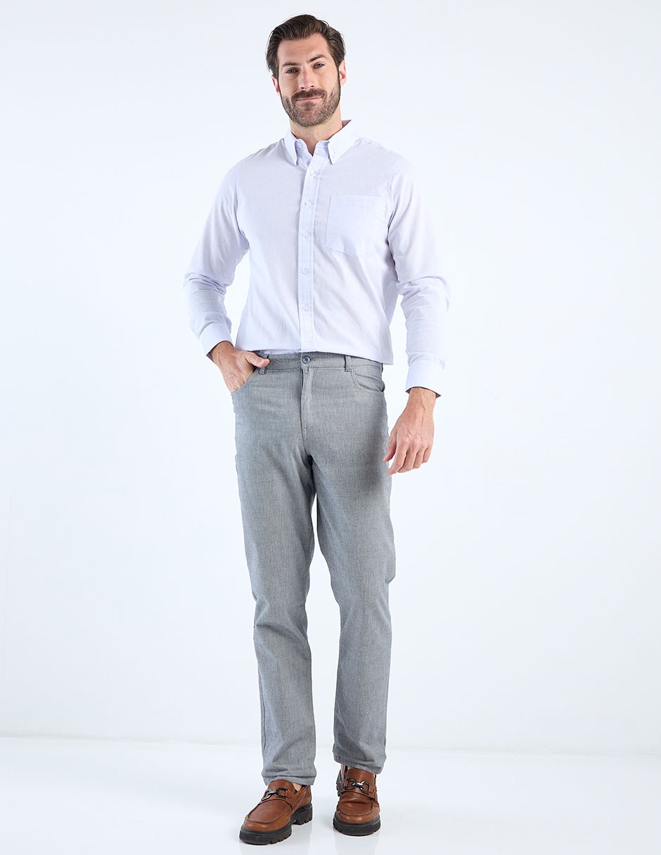 Pantalón slim de algodón para hombre 5