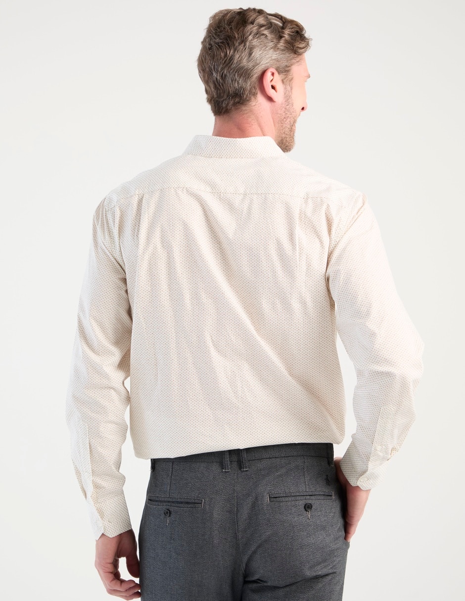 Camisa casual Jbe de algodón manga larga para hombre