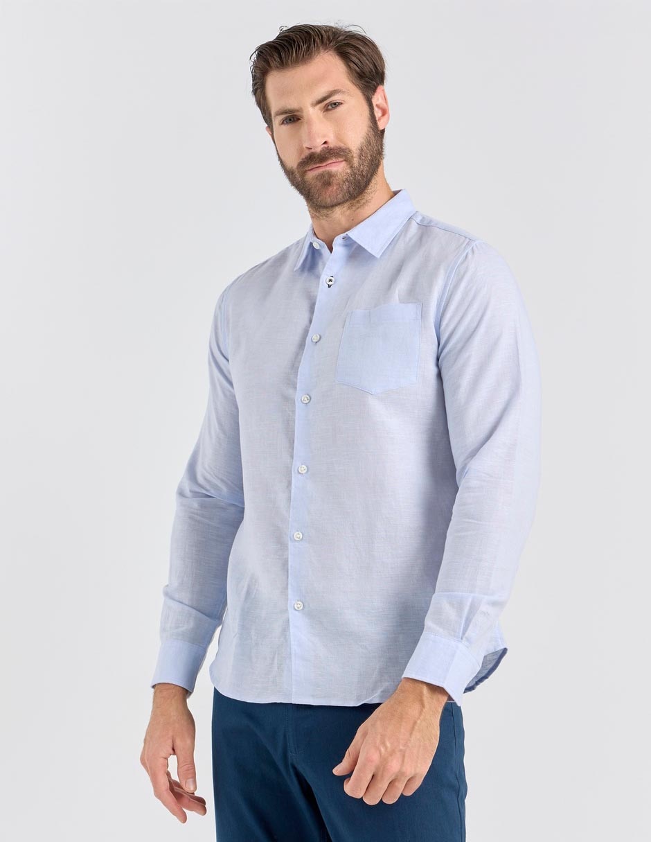 Camisa casual manga larga para hombre Camisa casual manga larga para hombre