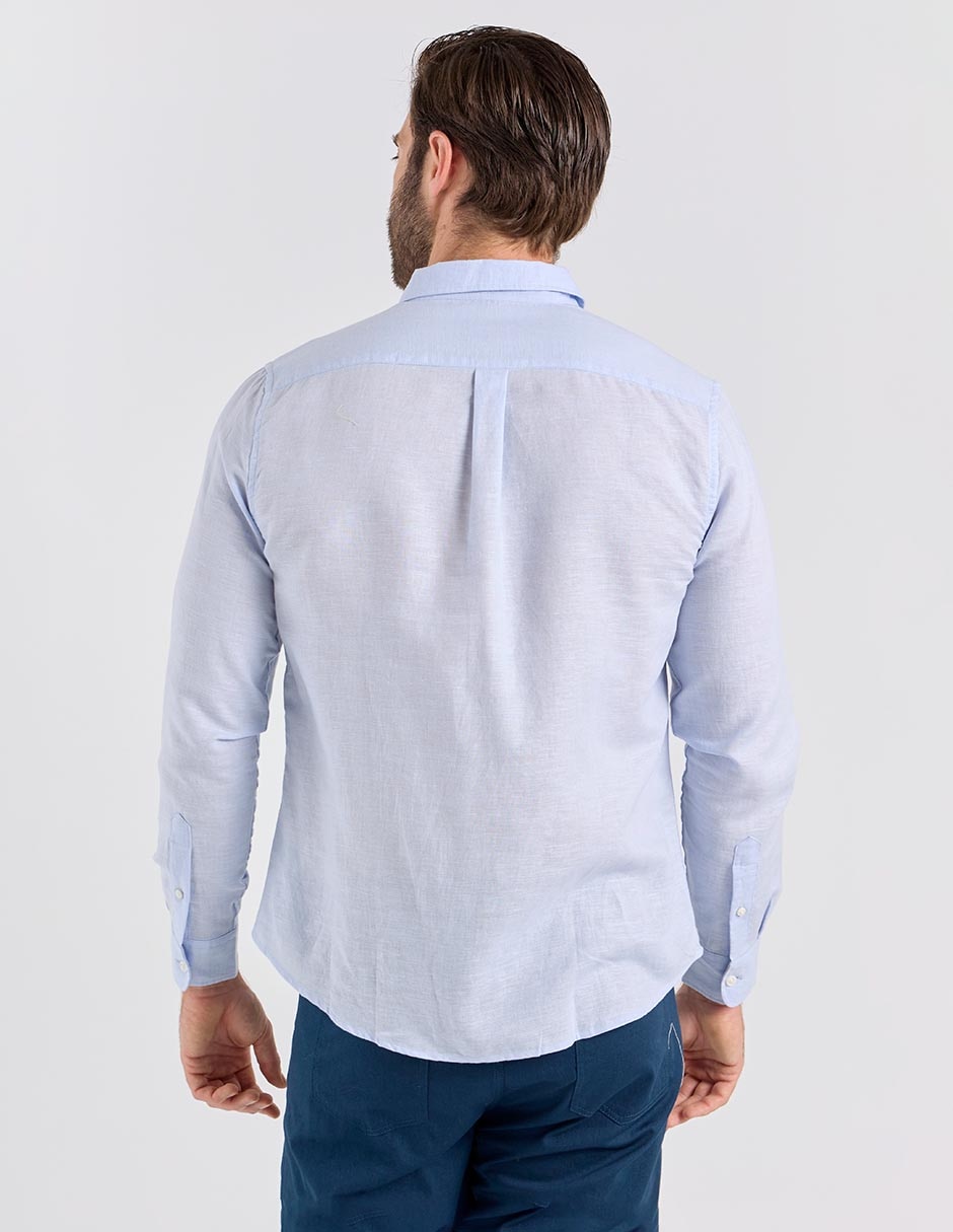 Camisa casual manga larga para hombre 2