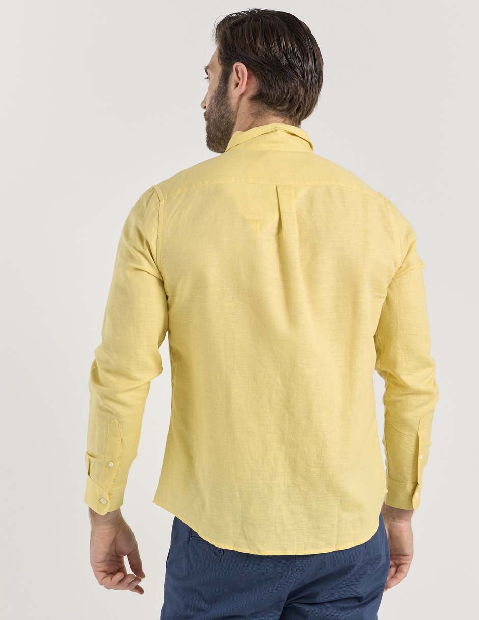 Camisa casual Jbe manga larga para hombre