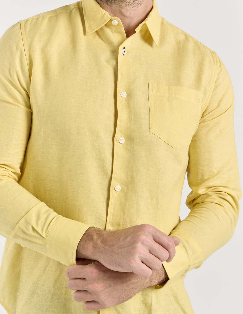Camisa casual Jbe manga larga para hombre
