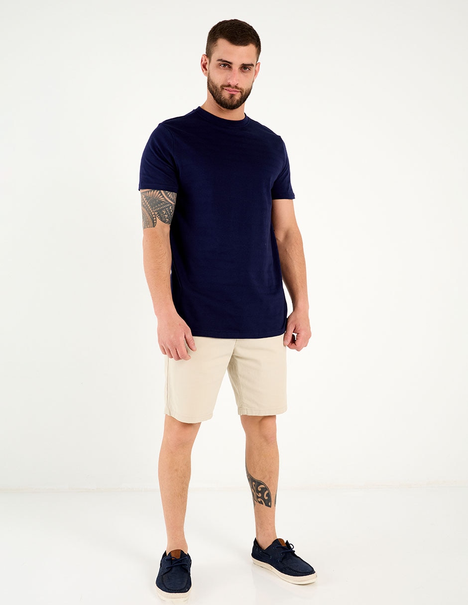 Playera cuello redondo para hombre