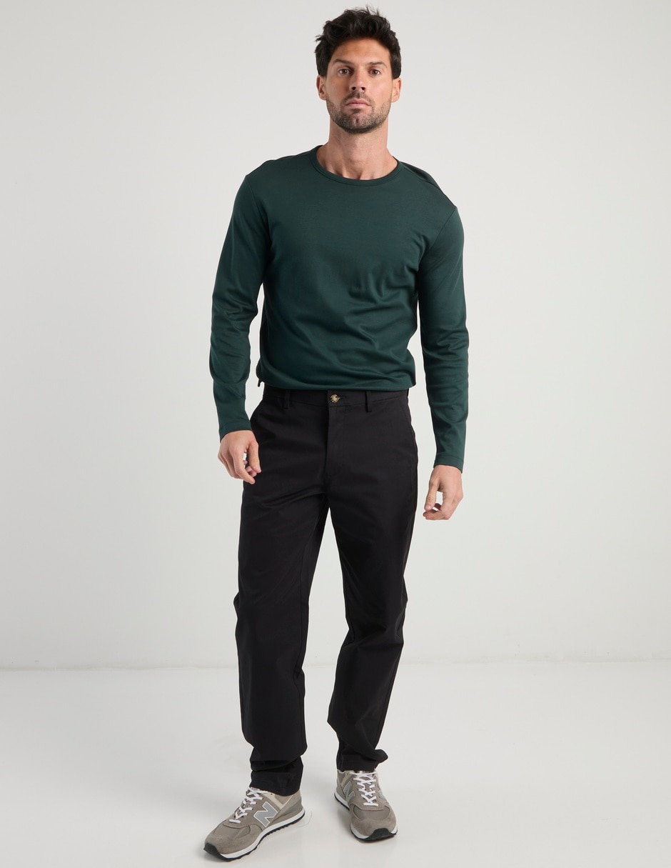 Pantalón regular Regent Street de algodón para hombre Pantalón regular Regent Street de algodón para hombre