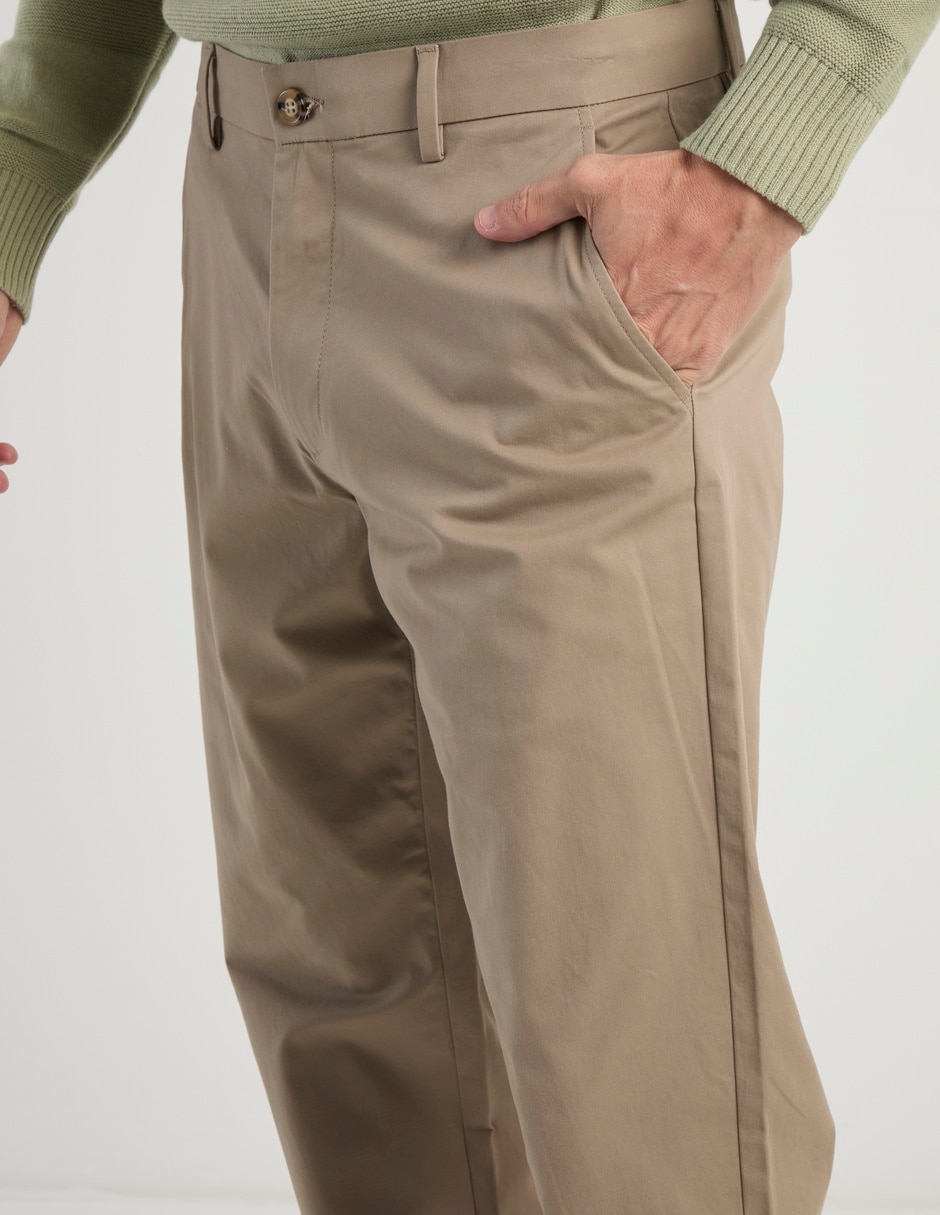 Pantalón regular de algodón para hombre 3
