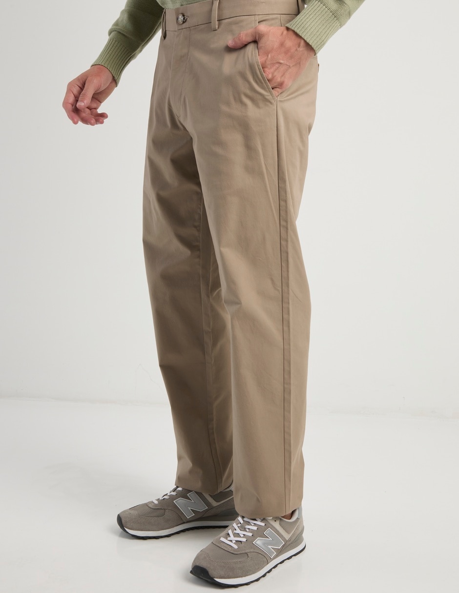 Pantalón regular de algodón para hombre 2