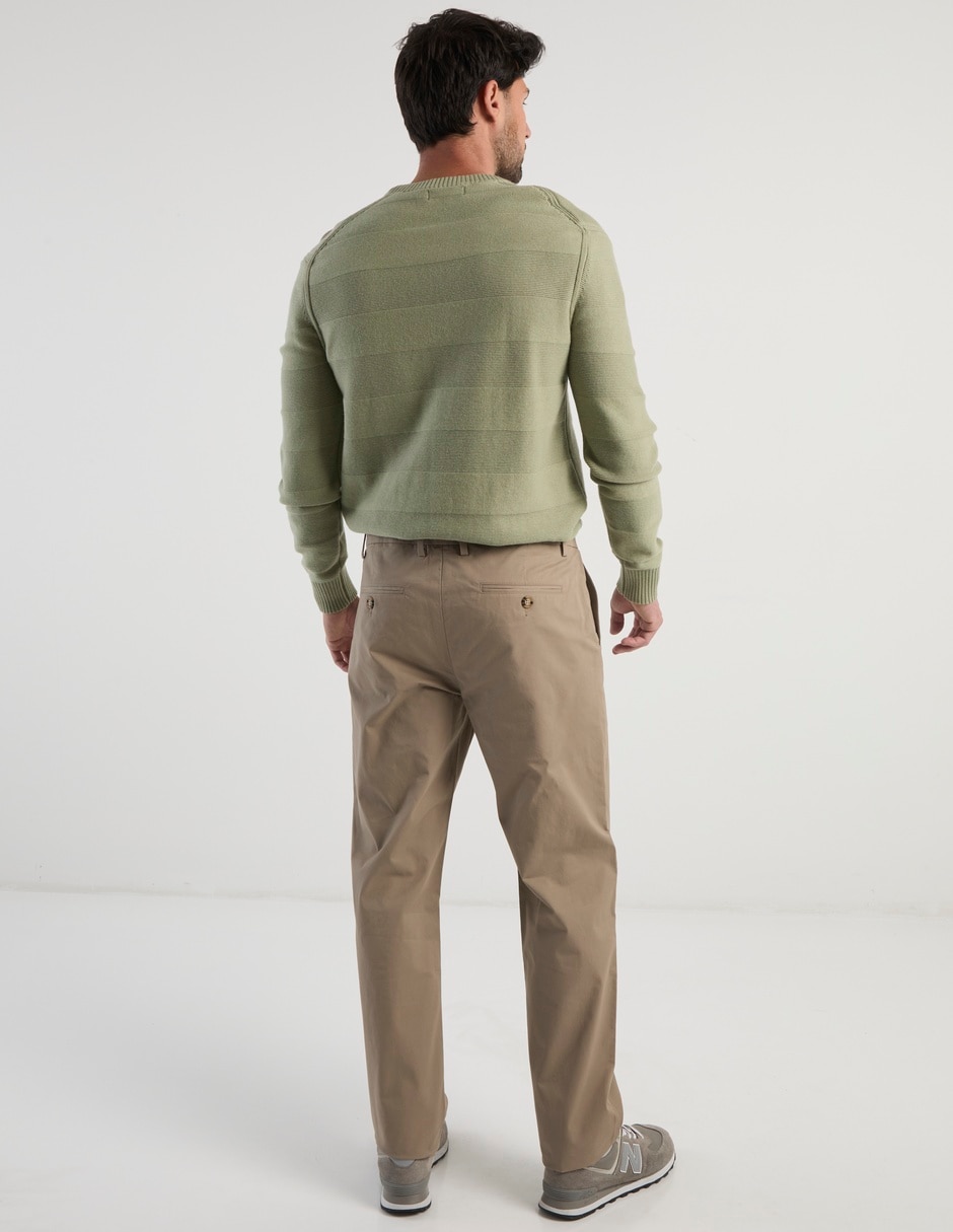 Pantalón regular de algodón para hombre 6