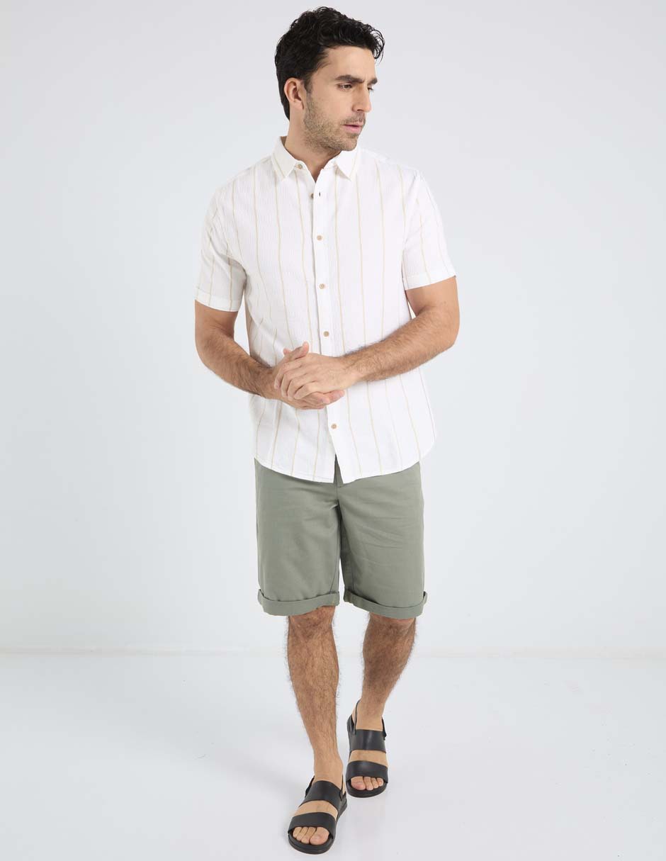 Bermuda de algodón para hombre