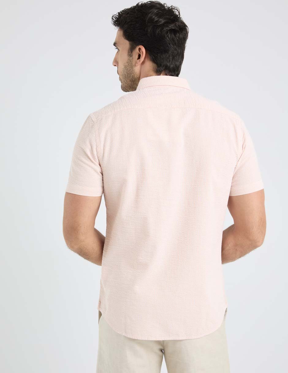 Camisa casual de algodón manga corta para hombre 4