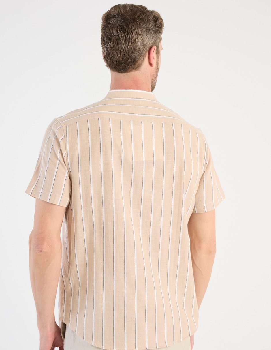 Camisa casual de algodón manga corta para hombre 5