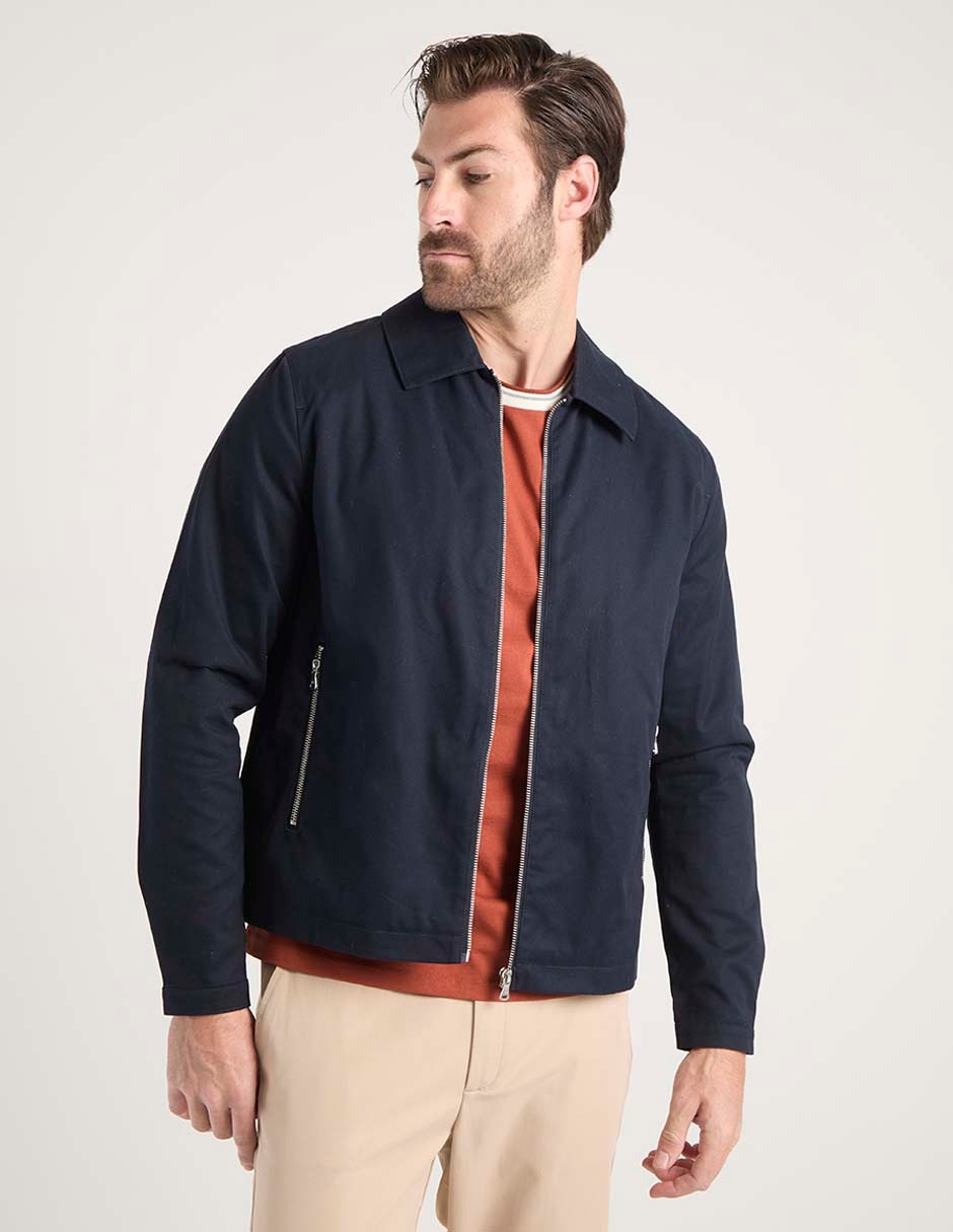 Chamarra harrington bolsa con cierre para hombre Chamarra harrington bolsa con cierre para hombre