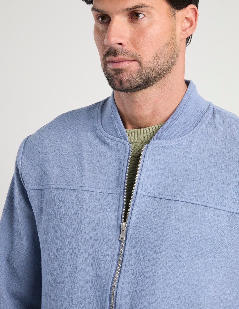 Chamarra bomber con bolsillos para hombre 4