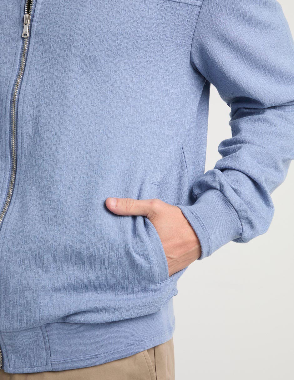Chamarra bomber con bolsillos para hombre 5