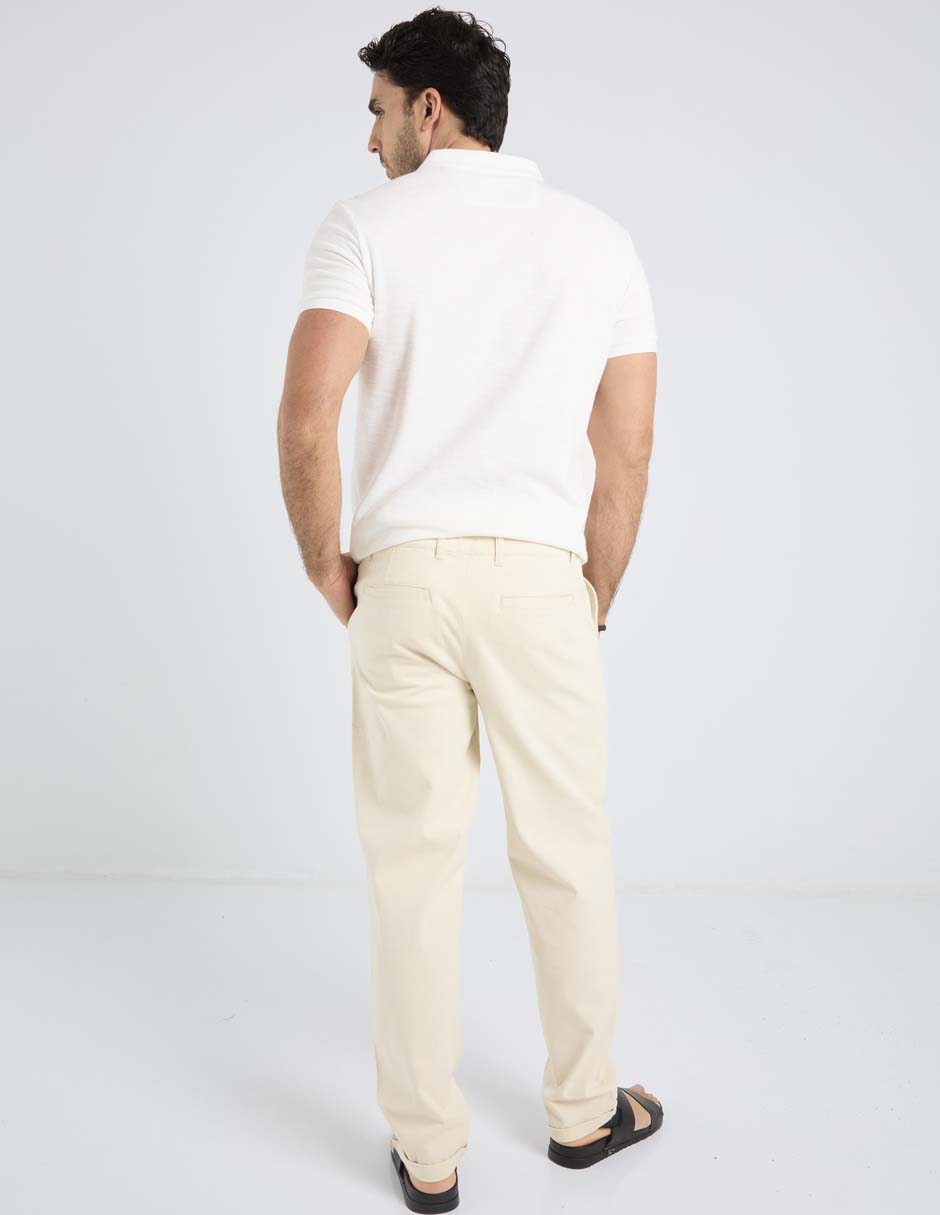 Pantalón chino slim de algodón para hombre 4