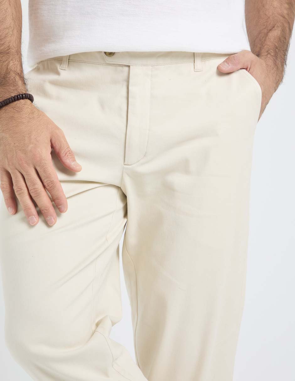 Pantalón chino slim de algodón para hombre 2
