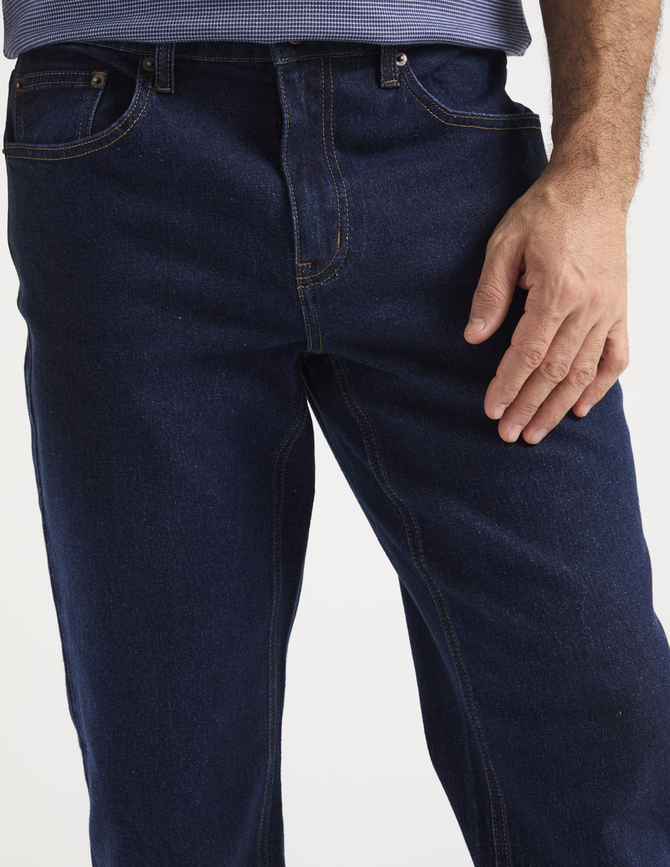 Jeans slim lavado obscuro para hombre 7