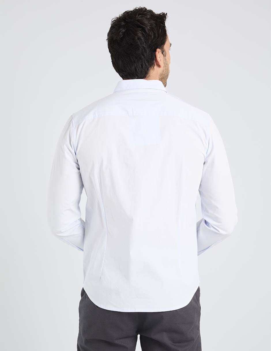 Camisa casual Regent Street de algodón manga larga para hombre