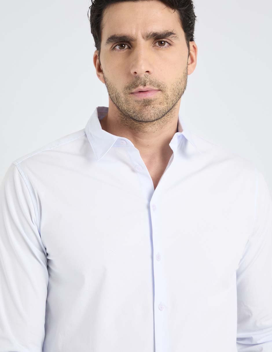 Camisa casual Regent Street de algodón manga larga para hombre