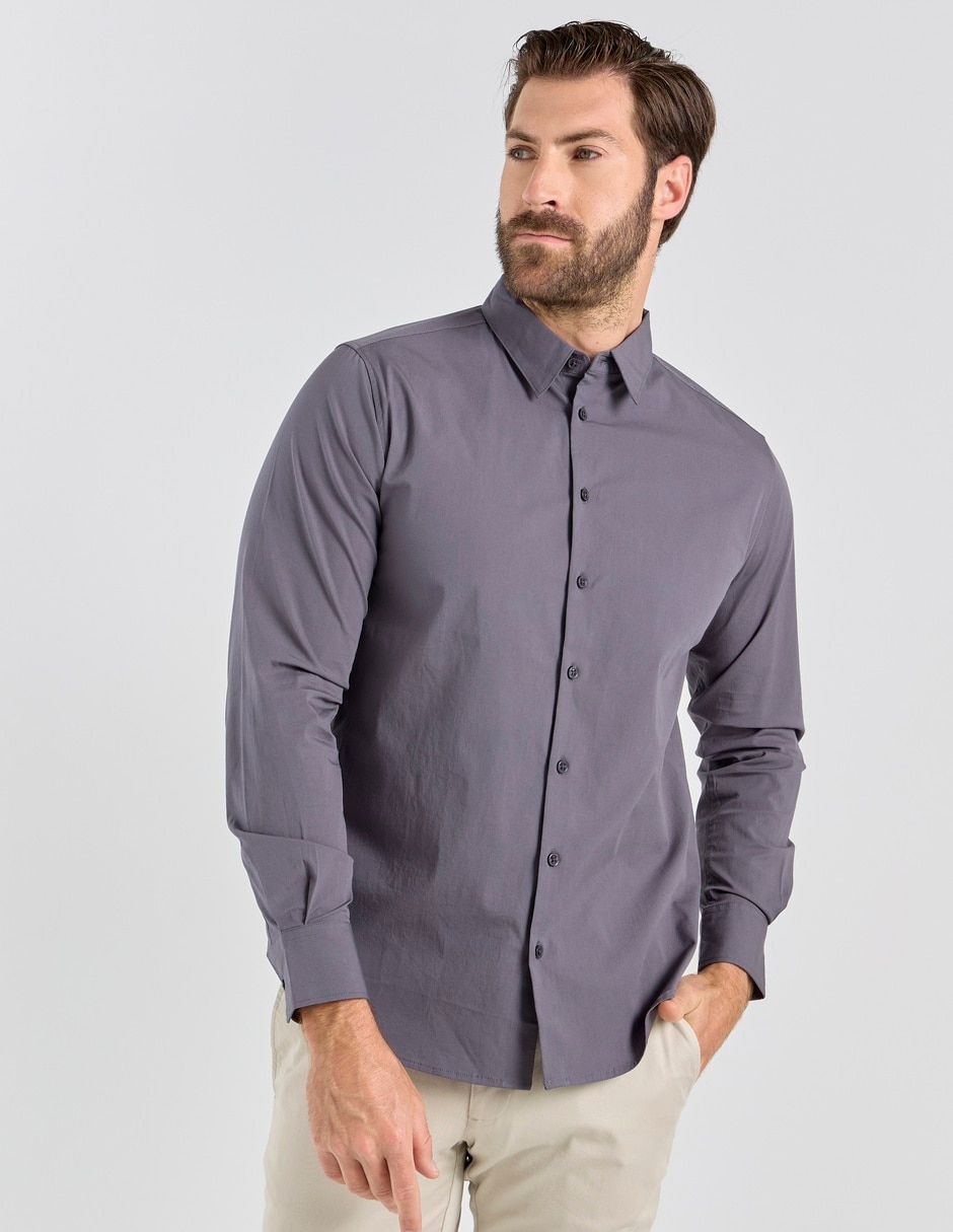 Camisa casual Regent Street de algodón manga larga para hombre Camisa casual Regent Street de algodón manga larga para hombre
