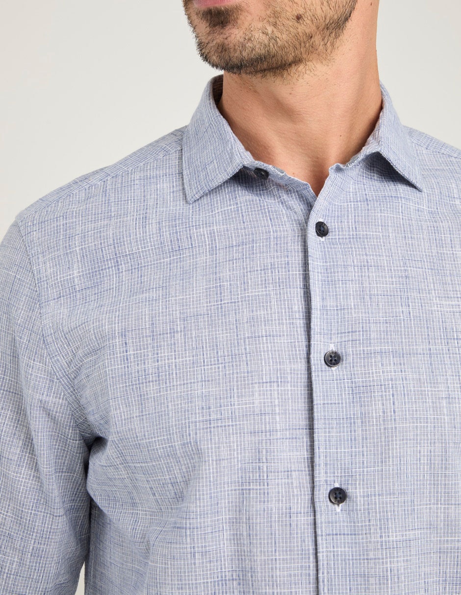 Camisa casual de algodón manga larga para hombre 3