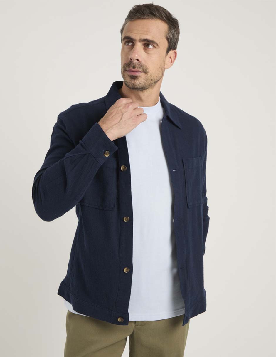 Camisa casual de algodón manga larga para hombre 5