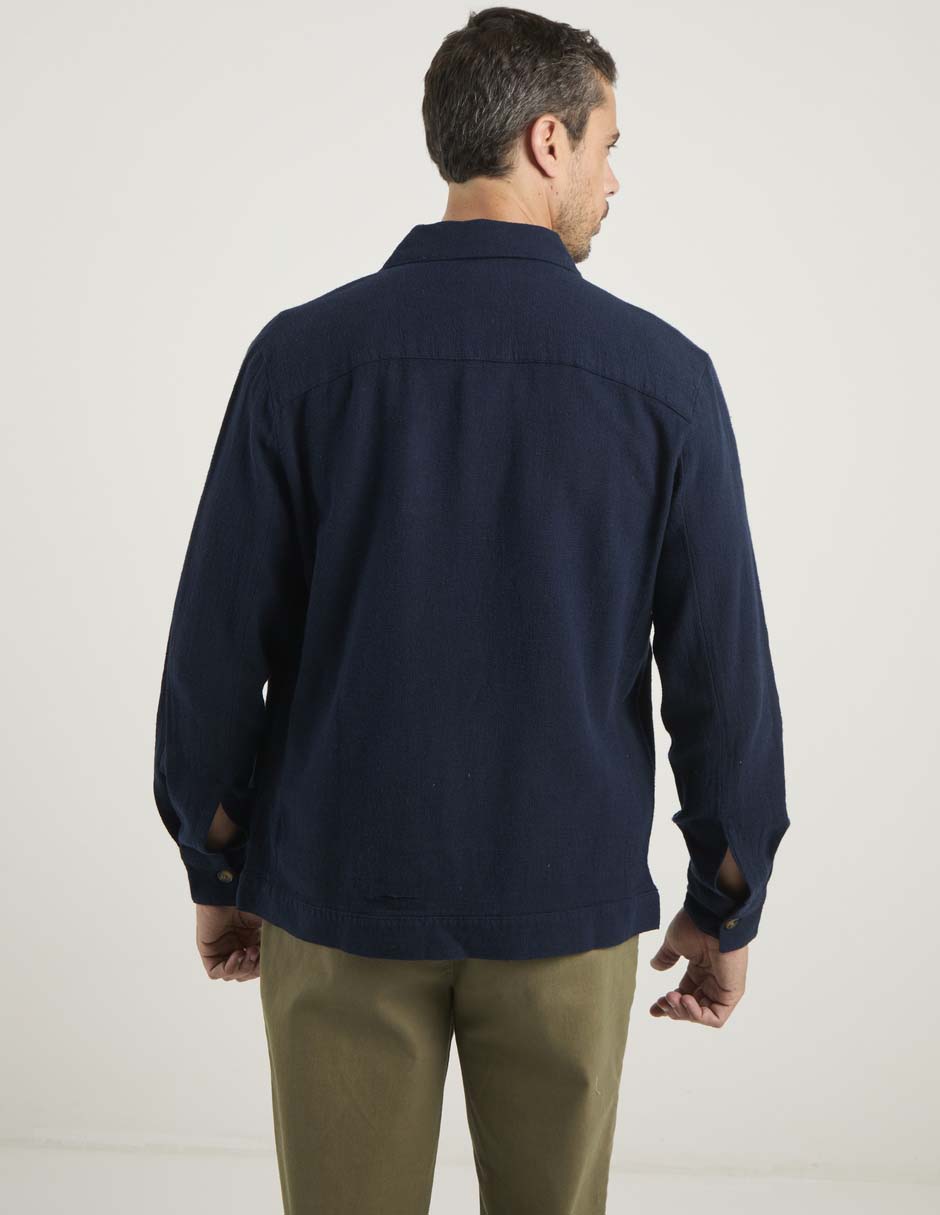 Camisa casual de algodón manga larga para hombre 6