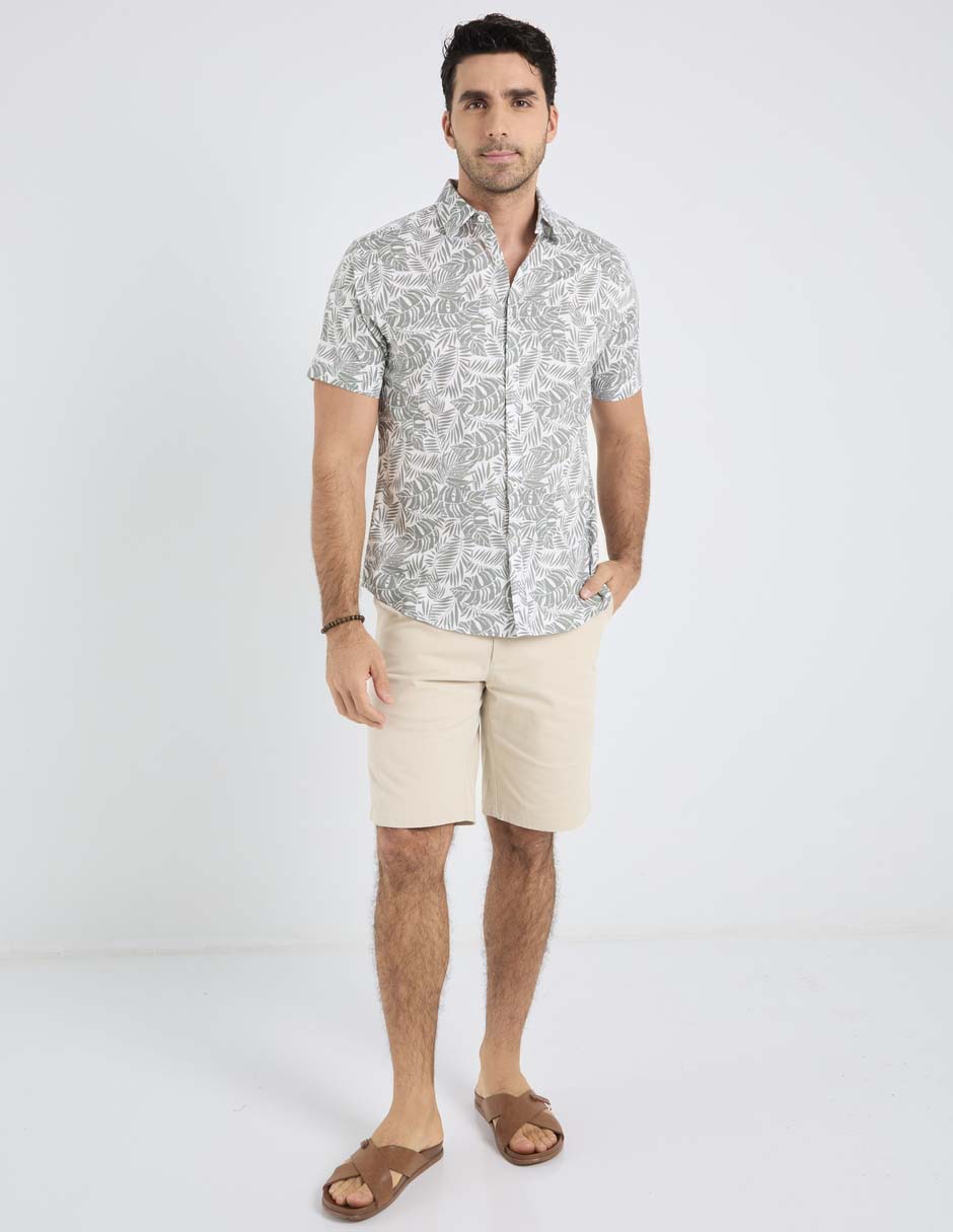 Camisa playa Jbe manga corta para hombre