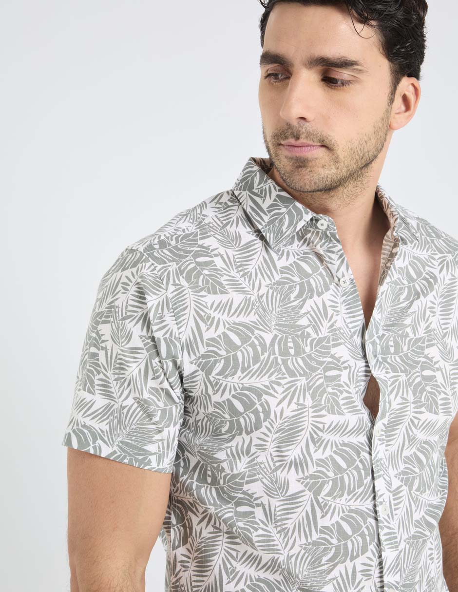 Camisa playa Jbe manga corta para hombre