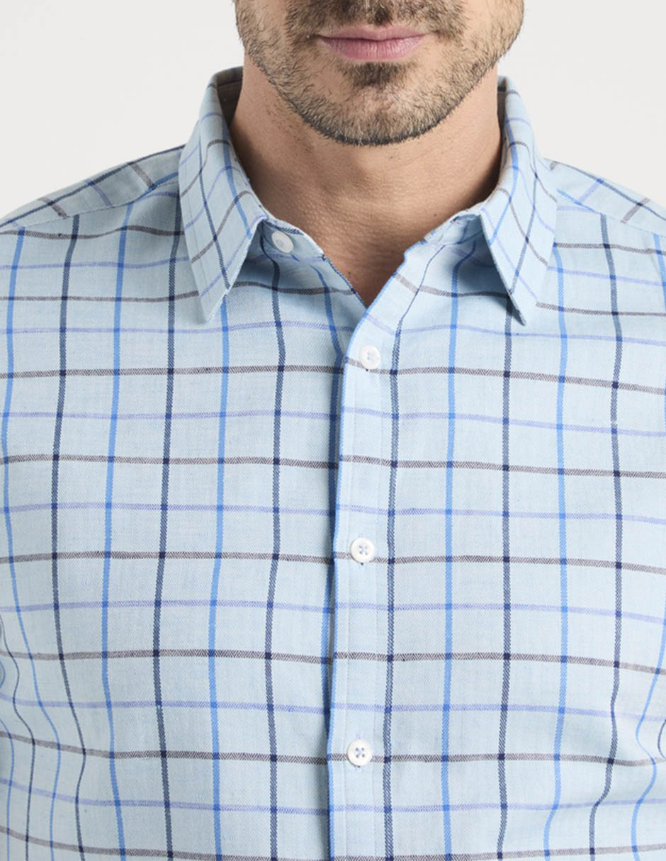 Camisa casual de algodón manga corta para hombre 3