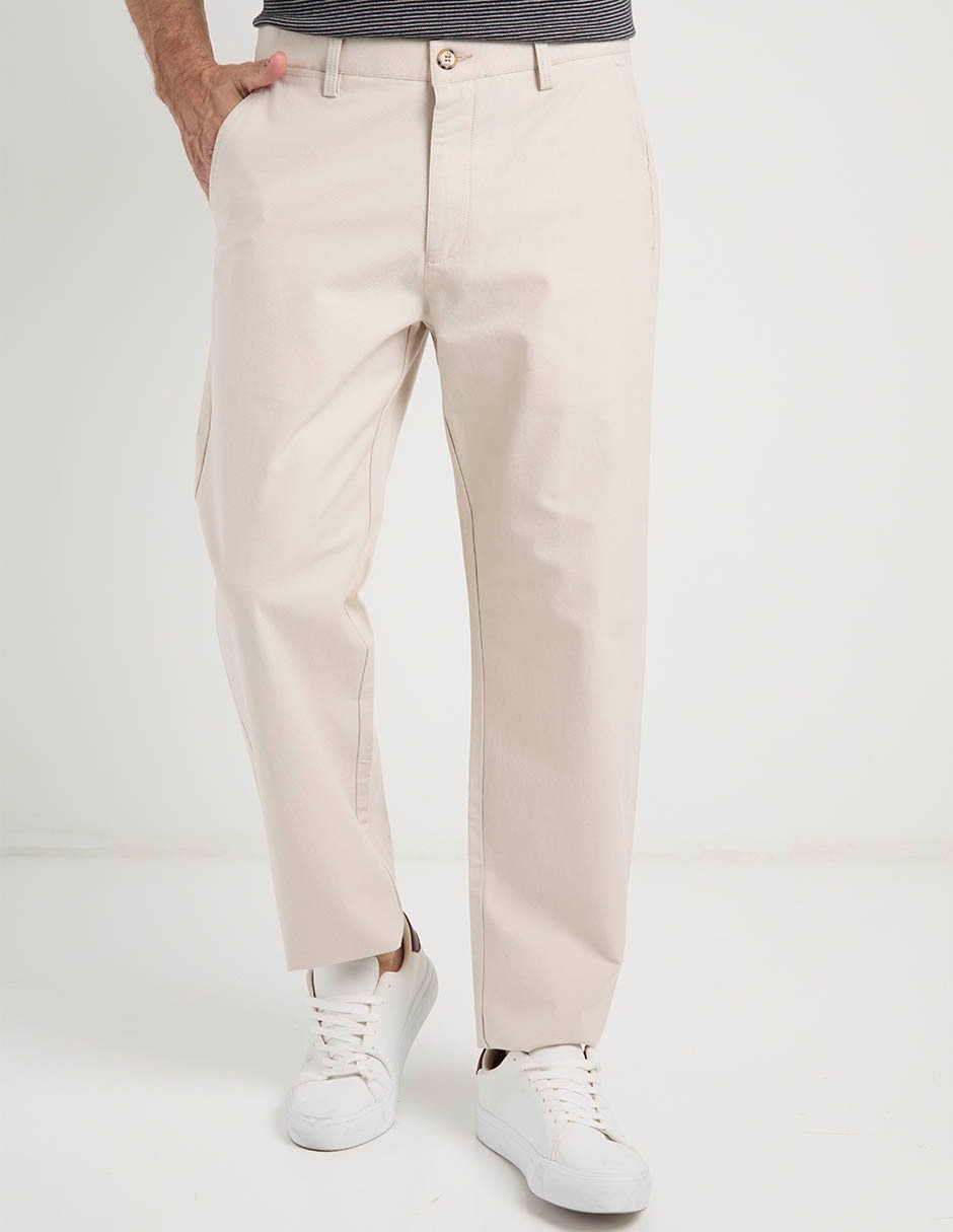 Pantalón recto de algodón para hombre Pantalón recto de algodón para hombre