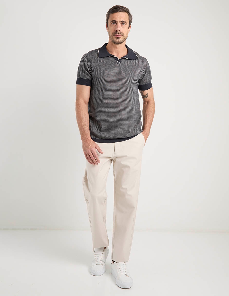Pantalón recto de algodón para hombre 4