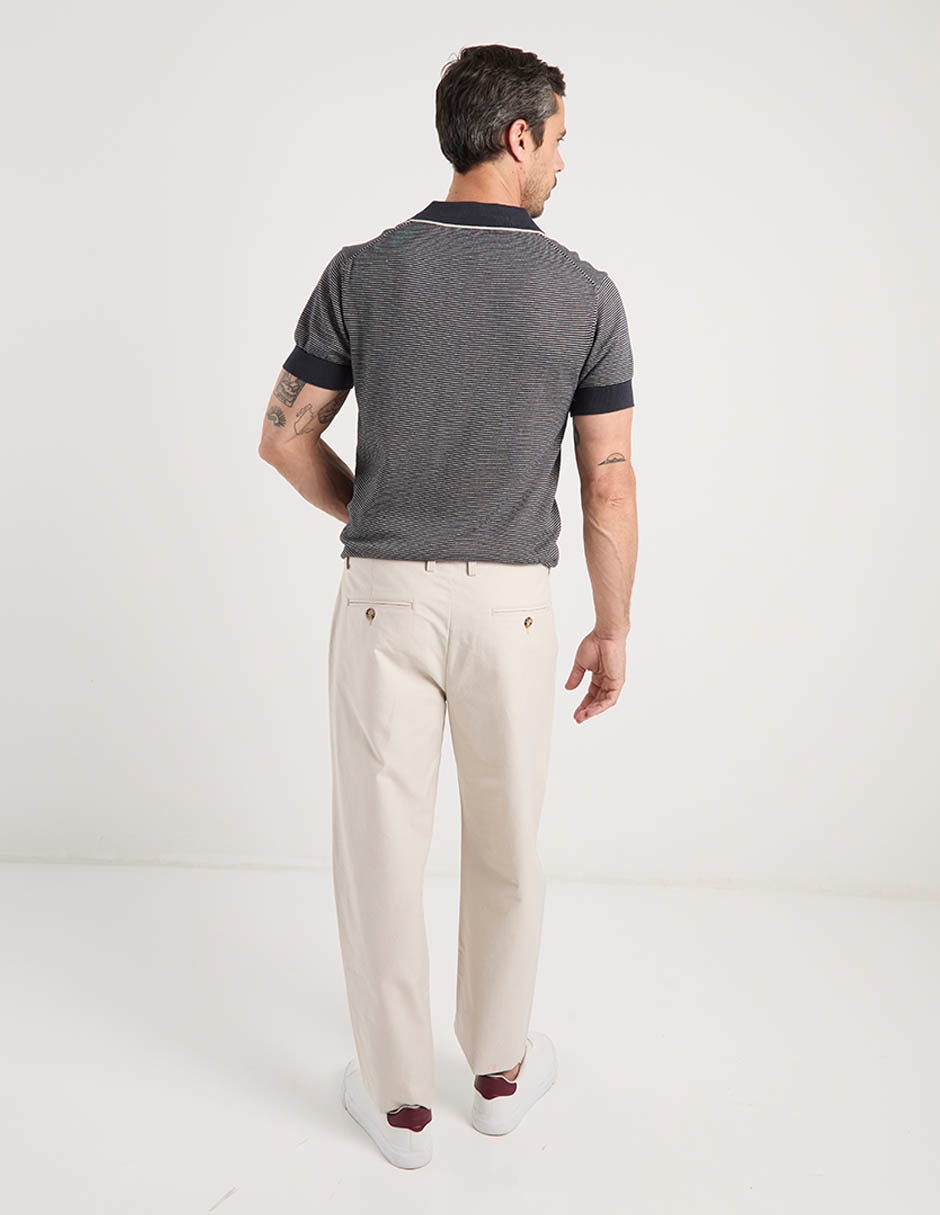 Pantalón recto de algodón para hombre 6