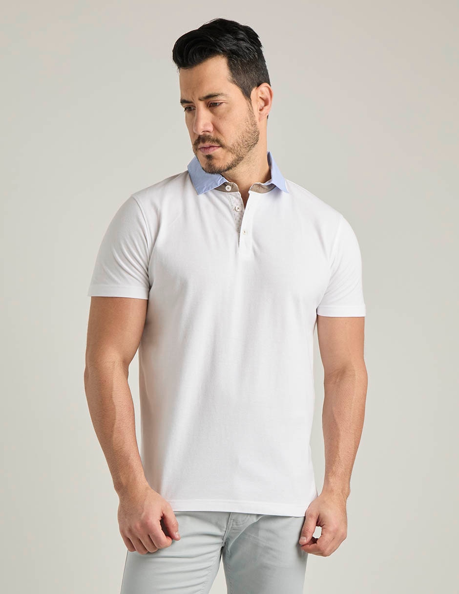 Playera tipo polo Jbe para hombre