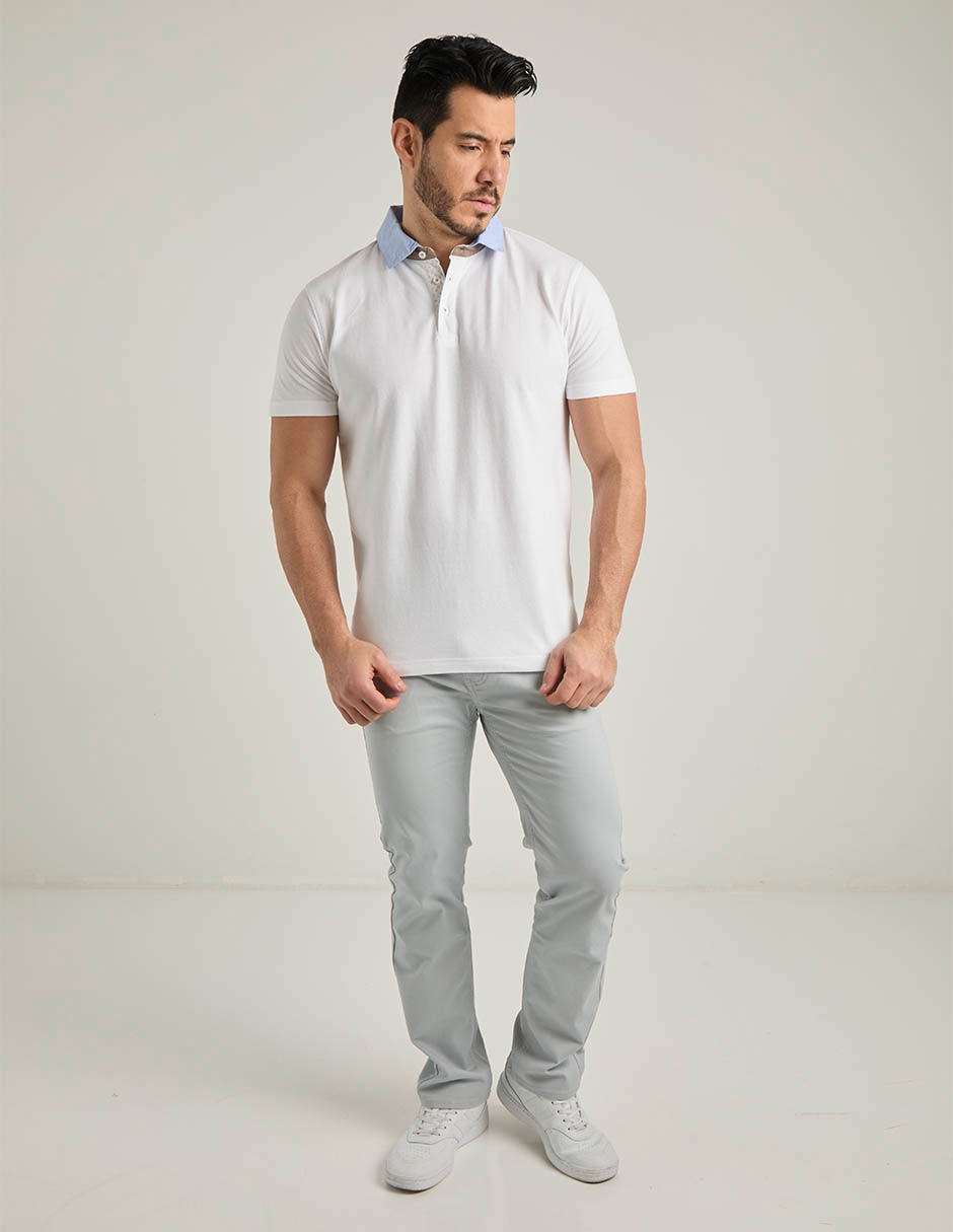 Playera tipo polo Jbe para hombre