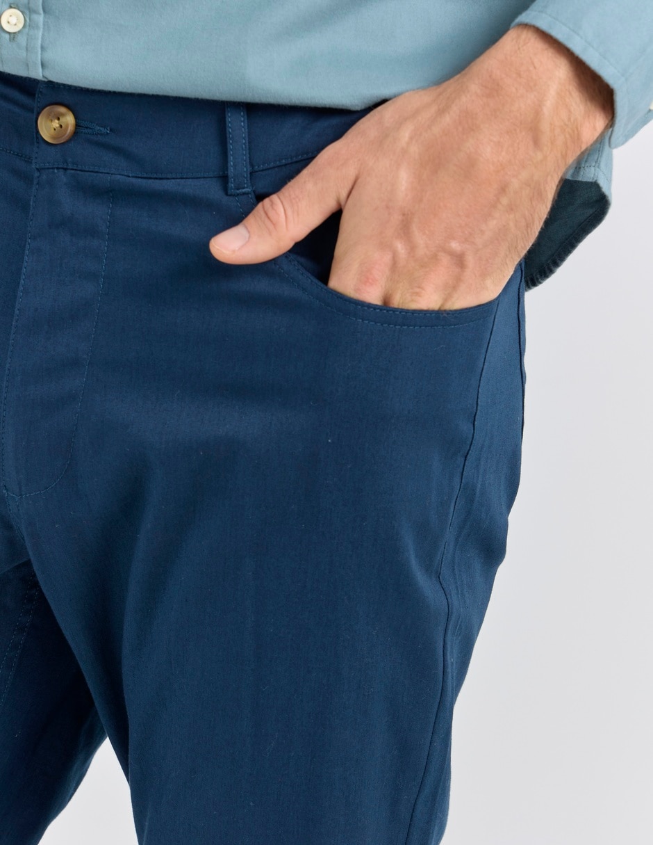 Pantalón slim Regent Street de algodón para hombre 4