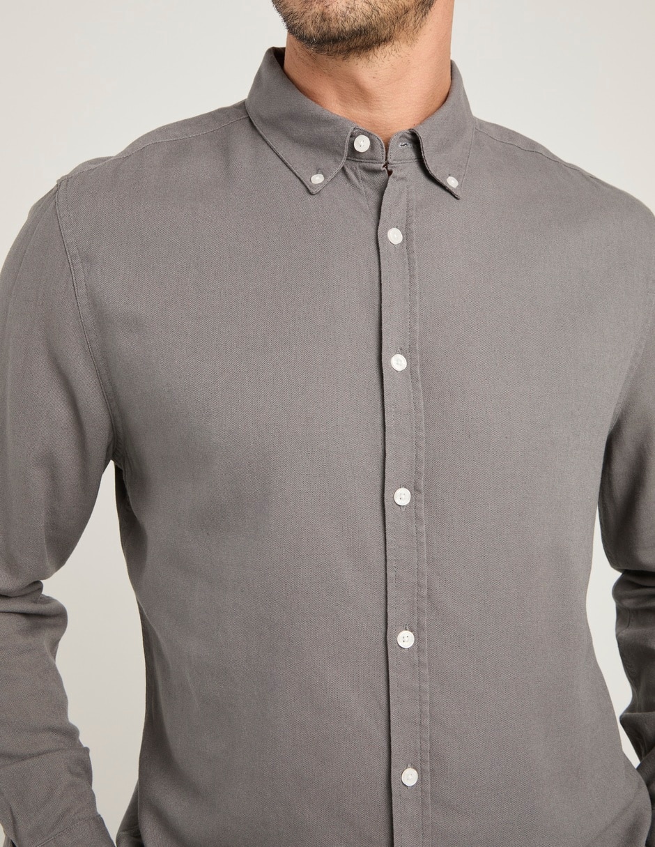 Camisa casual manga larga para hombre 3
