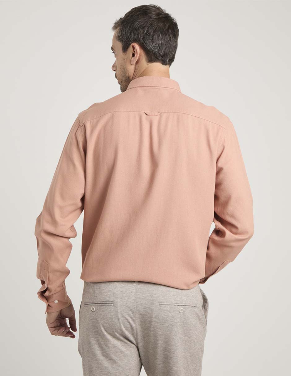 Camisa casual manga larga para hombre 6