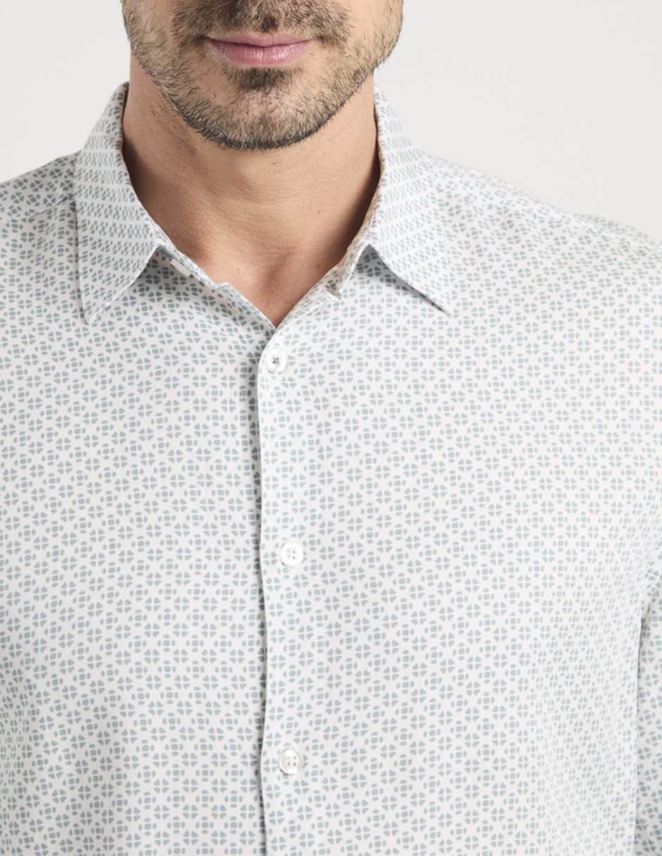 Camisa casual manga larga para hombre