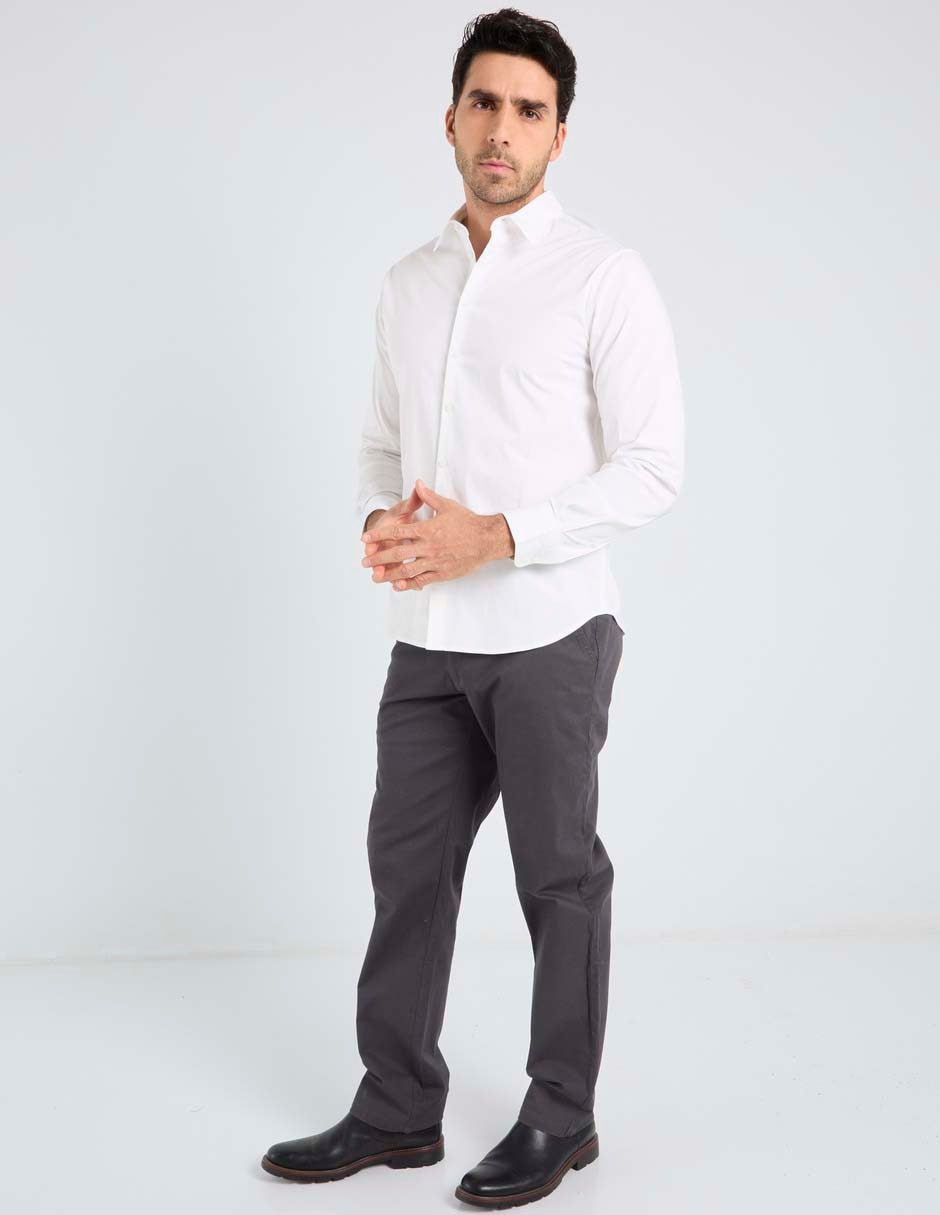 Pantalón chino slim de algodón para hombre 3